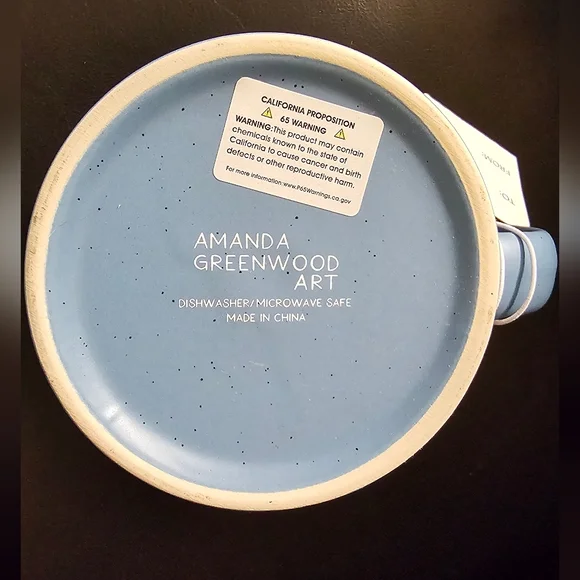 Fashion Blue Floral Amanda Greenwood Art Mug New with Tags - Picture 2 of 7